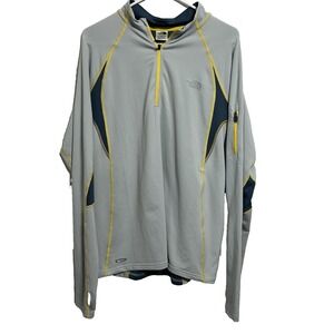 The North Face Men's 1/4 Zip Long Sleeve Collard‎ Pullover Athletic Size Large